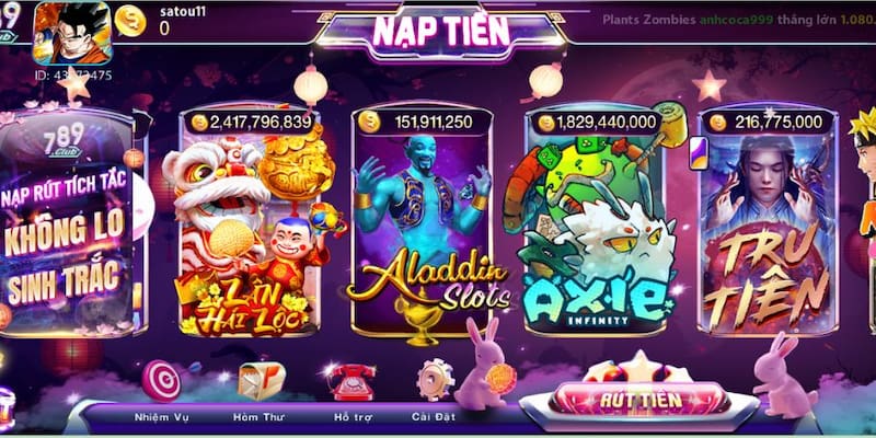 Ưu đãi hấp dẫn dành riêng cho người chơi nổ hũ đổi thưởng 789club